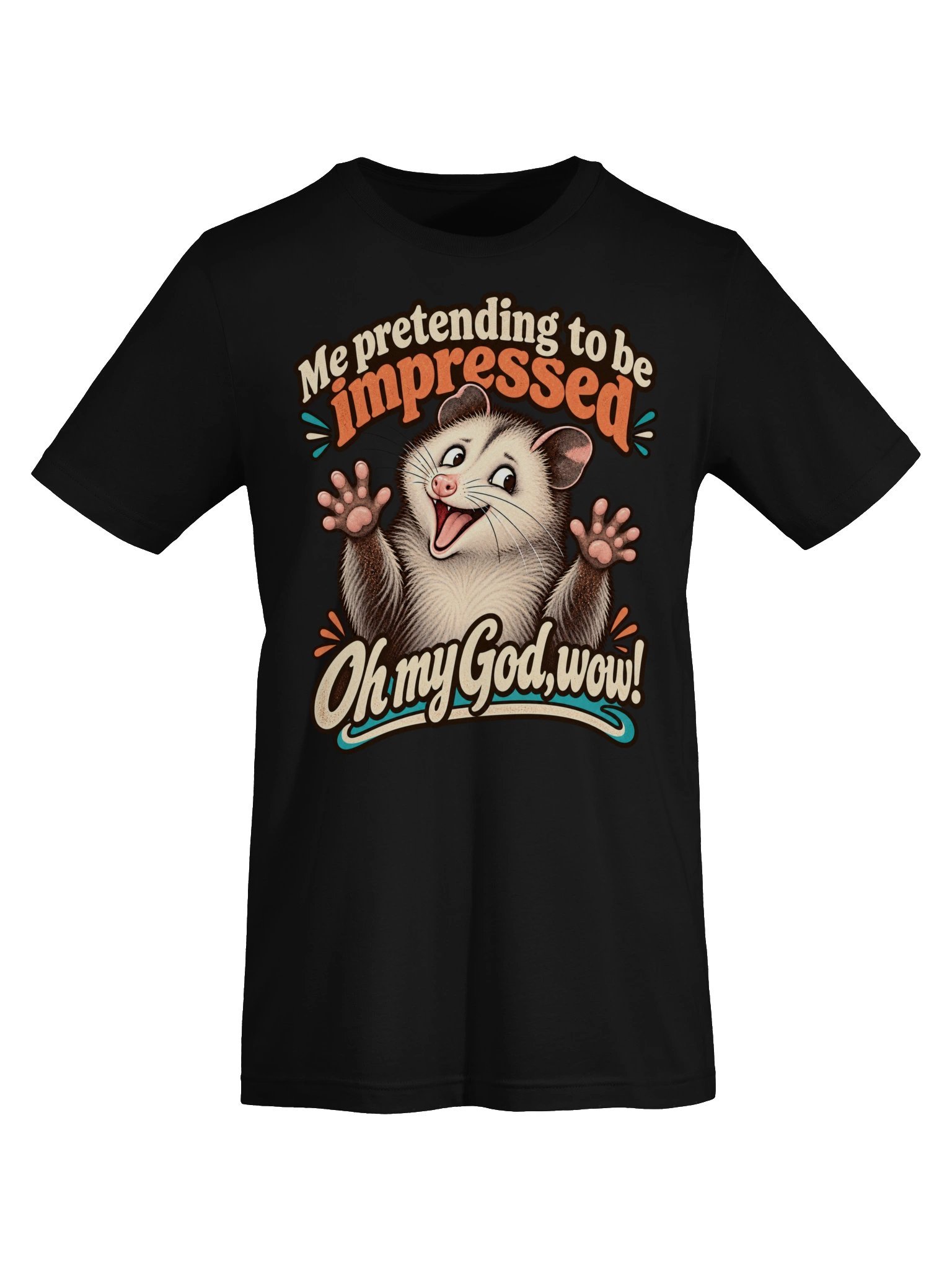 Oh My God, Wow! – Funny Possum Graphic Tee product image (1)