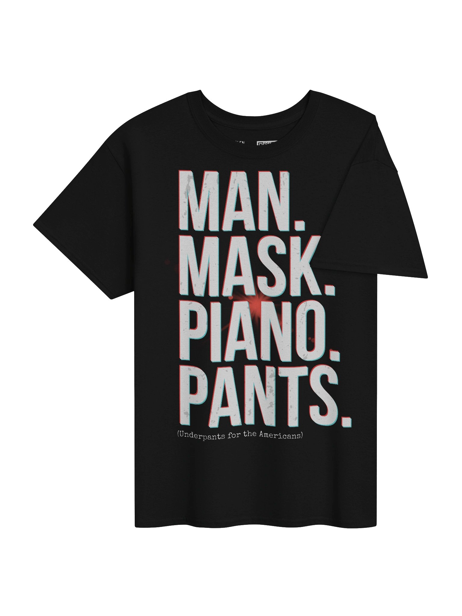 *BRAND NEW* Man. Mask. Piano. Pants. T-shirt (version 1) product image (4)
