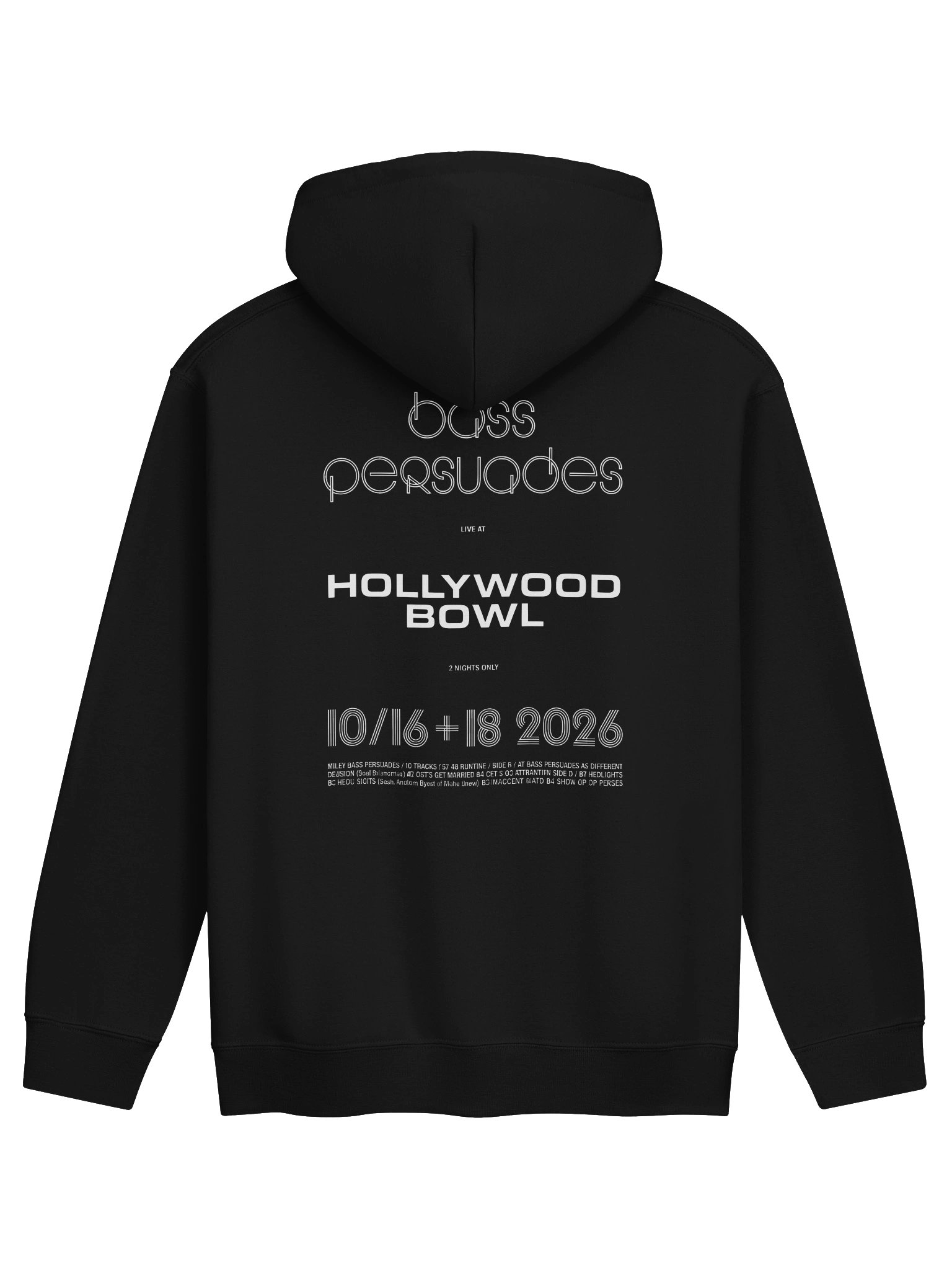 Miley Cyrus Bass Persuades Hollywood Bowl 2026 Event Merch Hoodie product image (2)