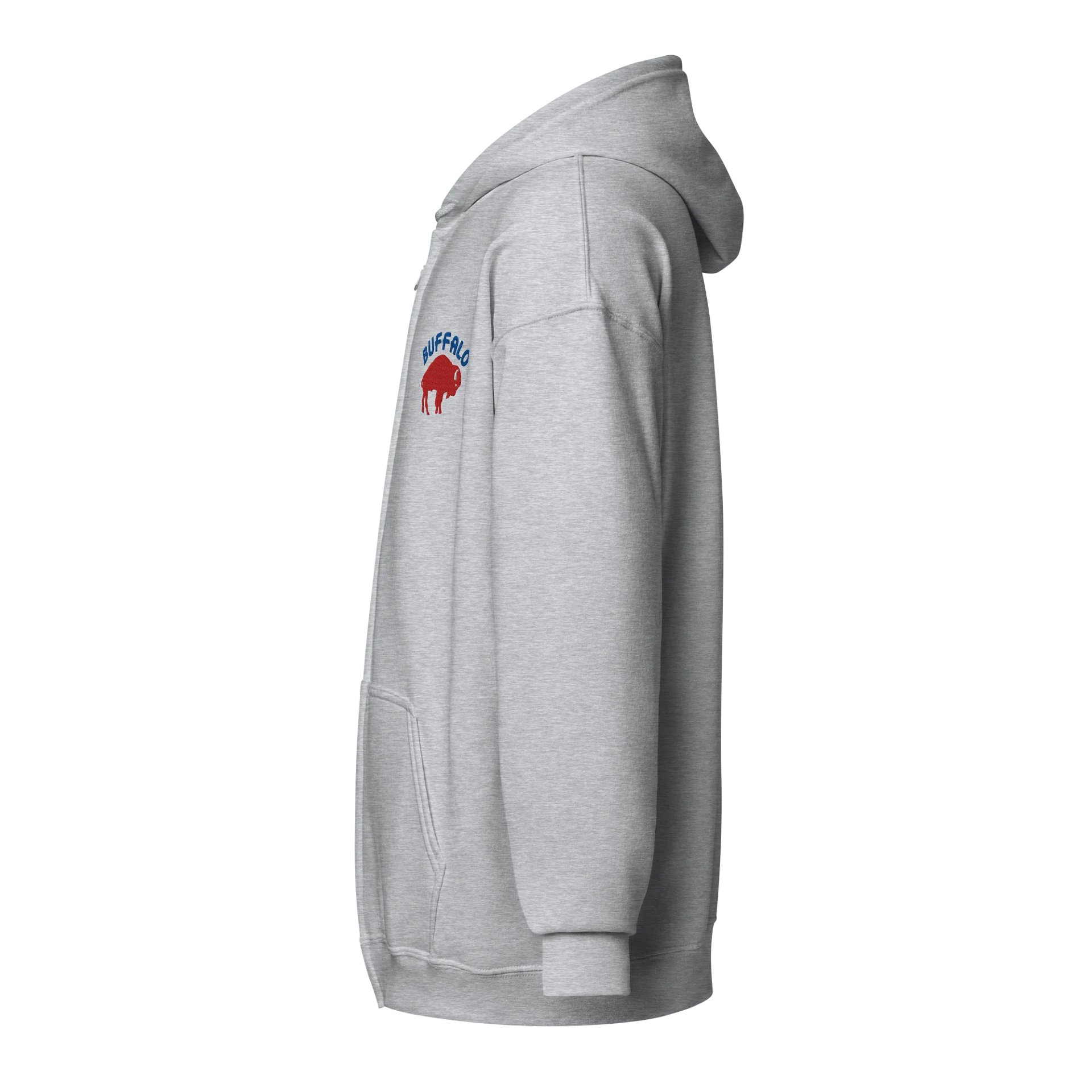SOUTH BUFFALO Heavy Blend Zip Hoodie GREY product image (3)