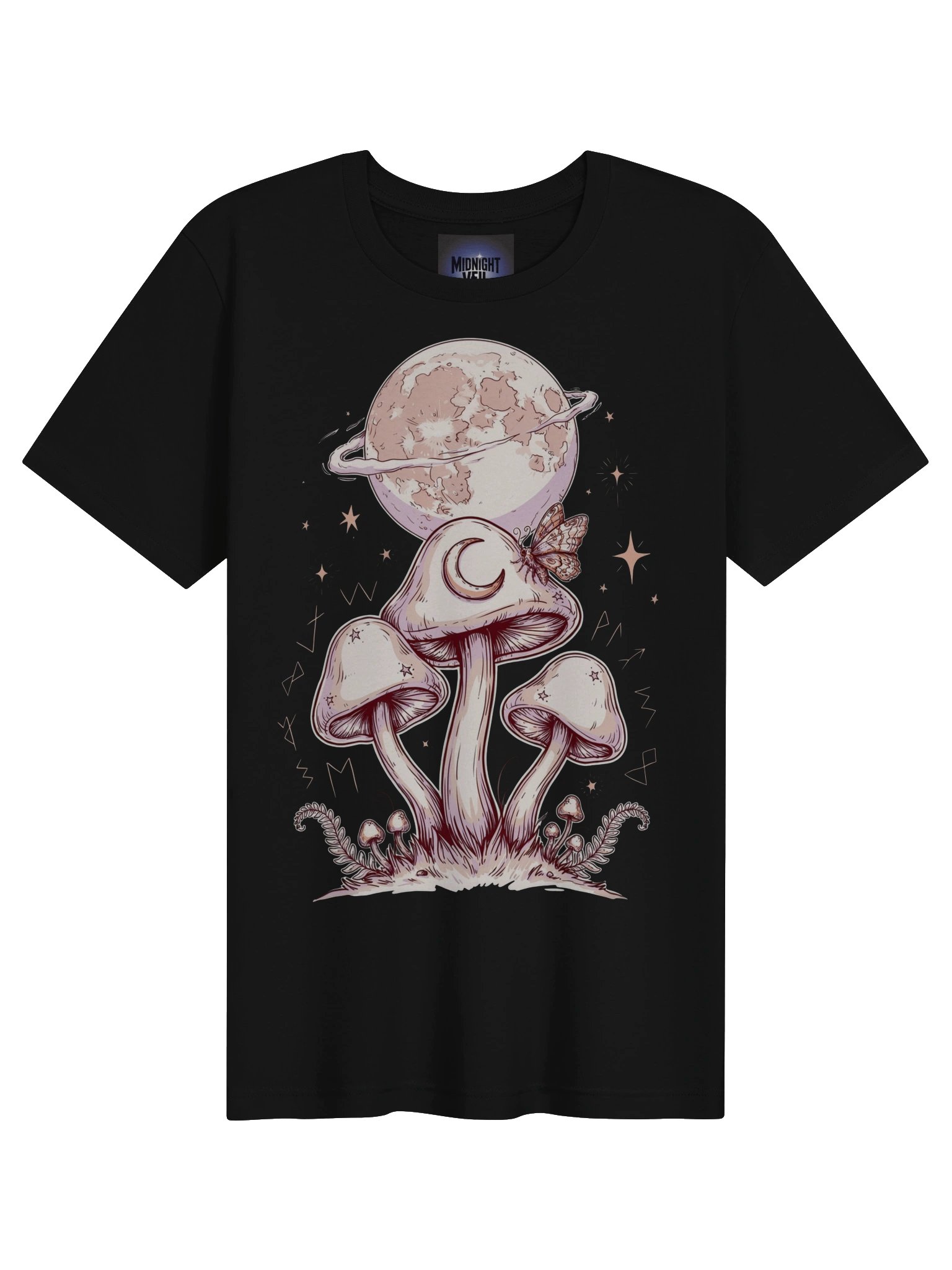 Dreamy Mushroom Moon T-Shirt product image (5)