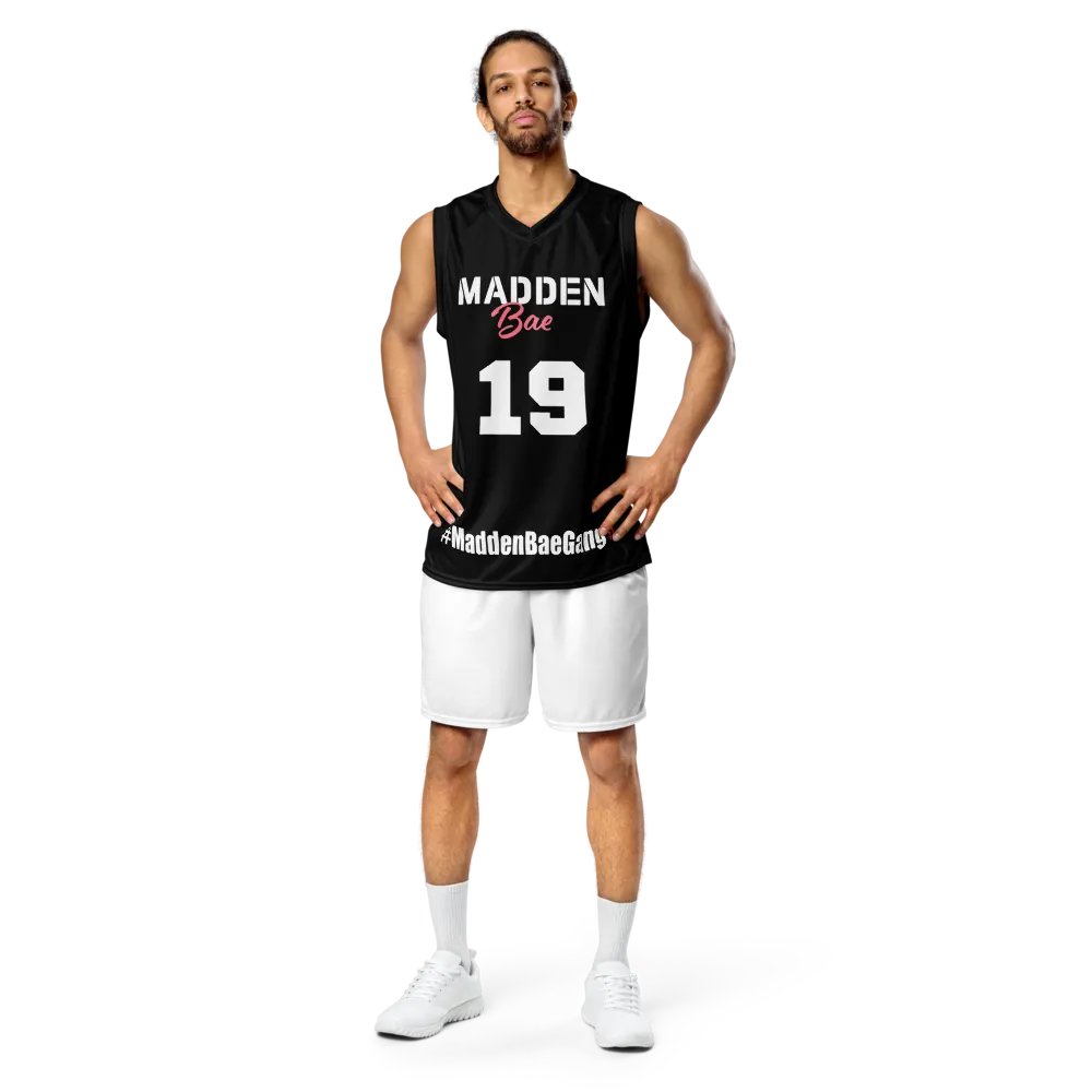 Madden Bae Jersey 👨‍🎨 (Black + White Logo) product image (7)