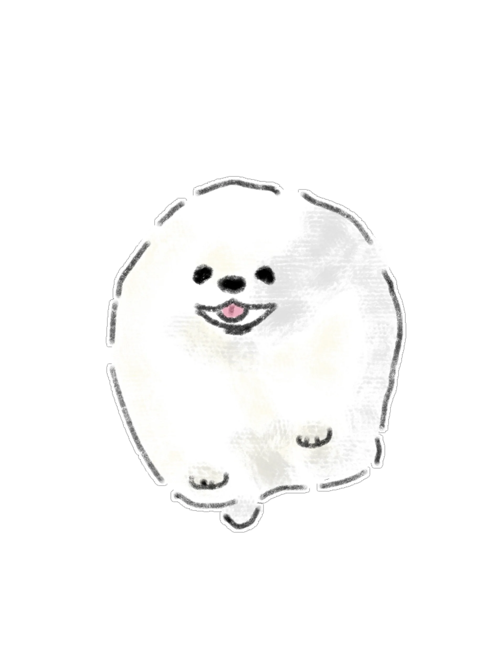Cool & Stylish White Puppy Digital PNG Graphics Pack (15 Designs) product image (3)