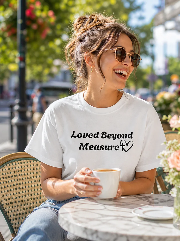 Loved Beyond Measure Christian T-Shirt (Light Colors) | Faith Tee | Kingdom Life Co. product image (1)