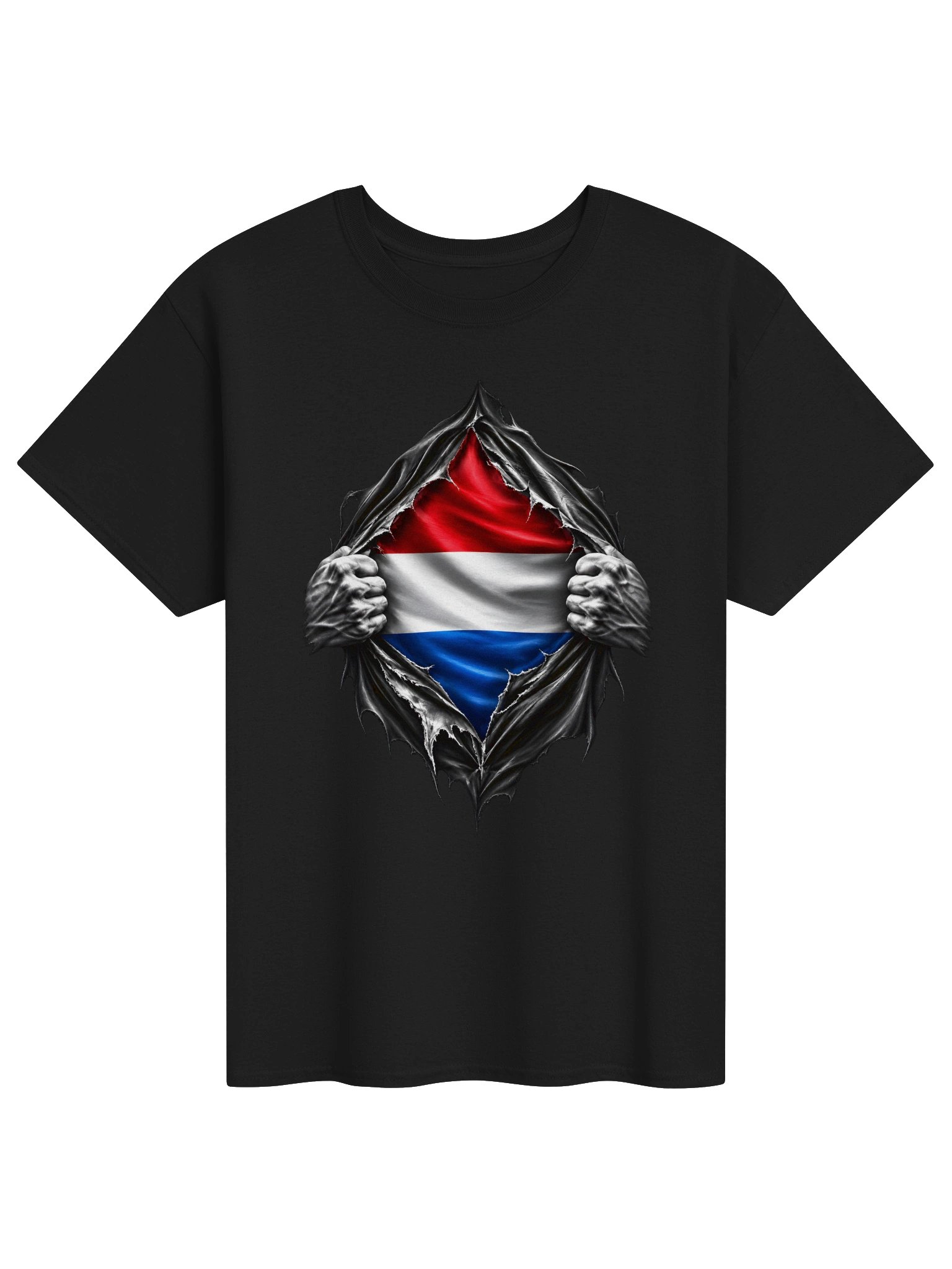 Nederlandse Vlag Gescheurd T-Shirt – Stoer Nederland product image (1)