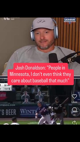 Wow. Josh Donaldson is actually a LOSER...

#minnesotatwins #mlb #minnesota