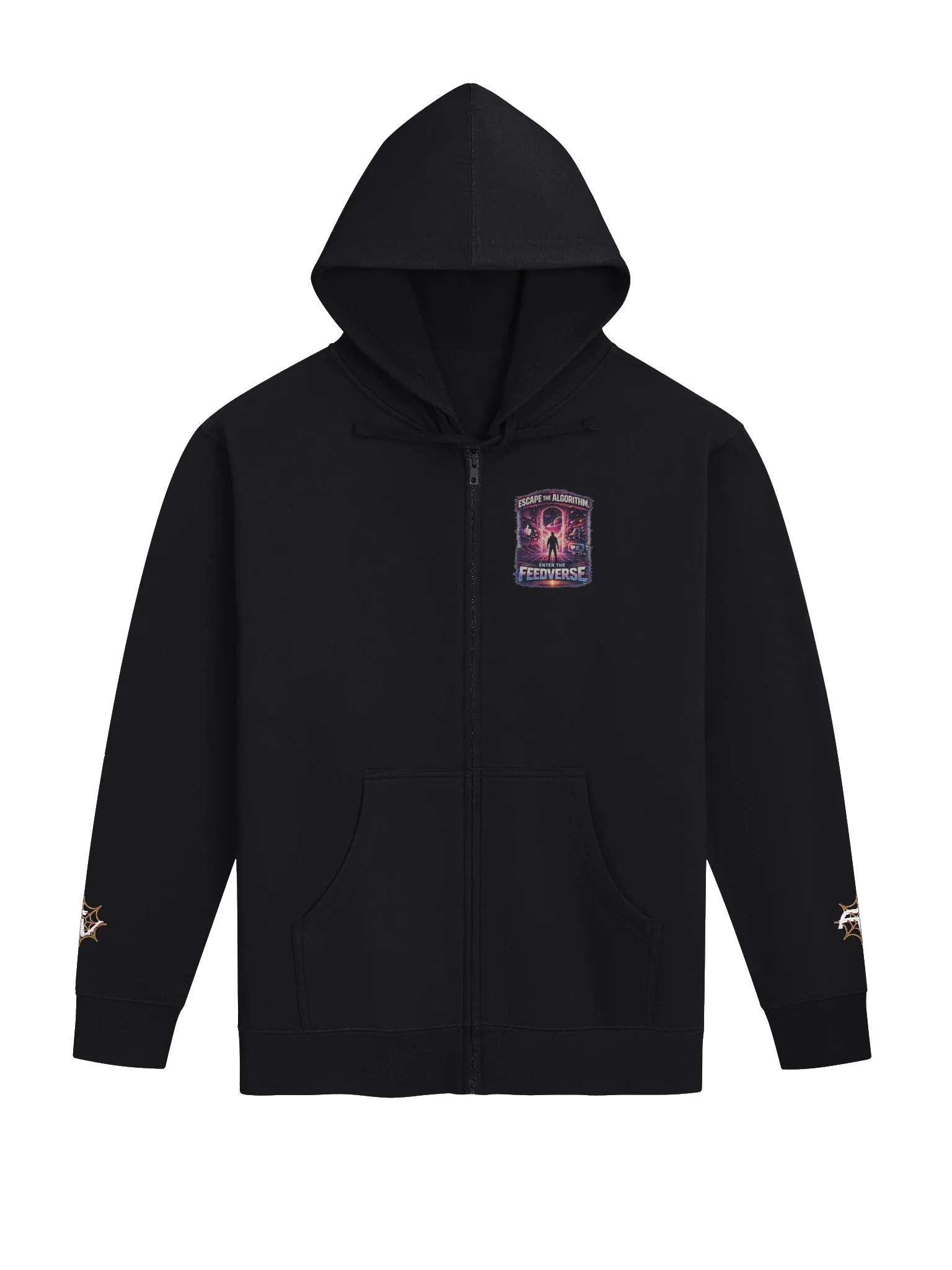 Escape the Algorithm Fleece Zip Up Hoodie product image (3)