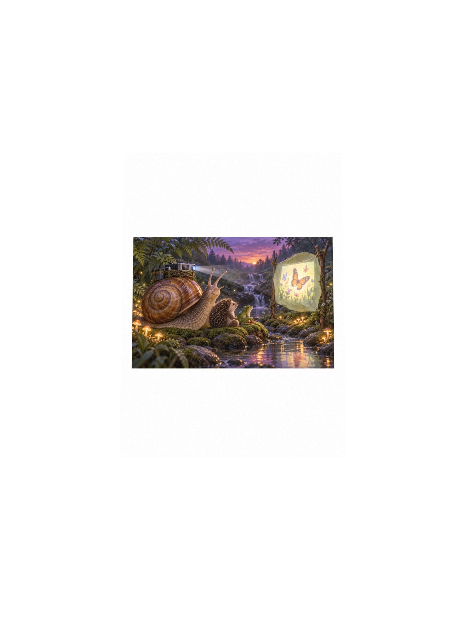 Slow Stream Small Art Print product image (4)