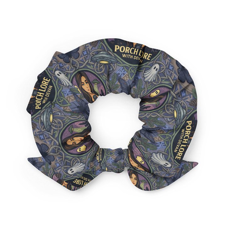PORCH LORE DEVAN PERIWINKLE MOTH SCRUNCHIE product image (2)