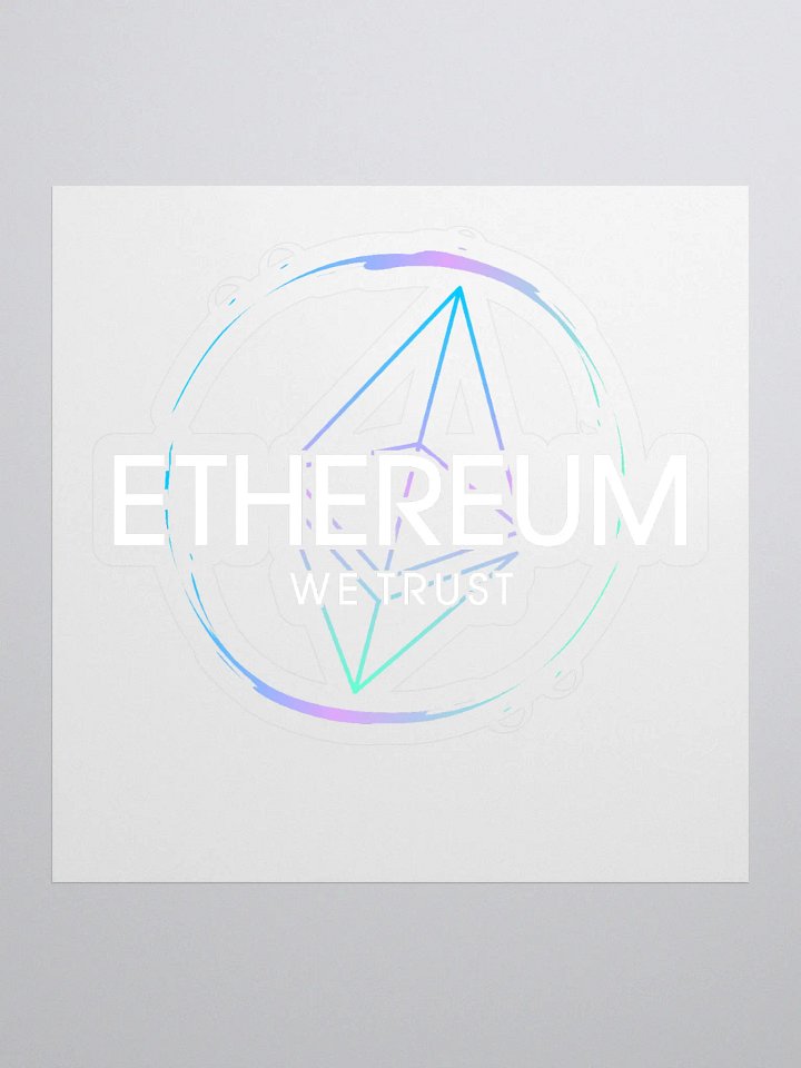 Ethereum Logo Kiss Cut Stickers product image (1)