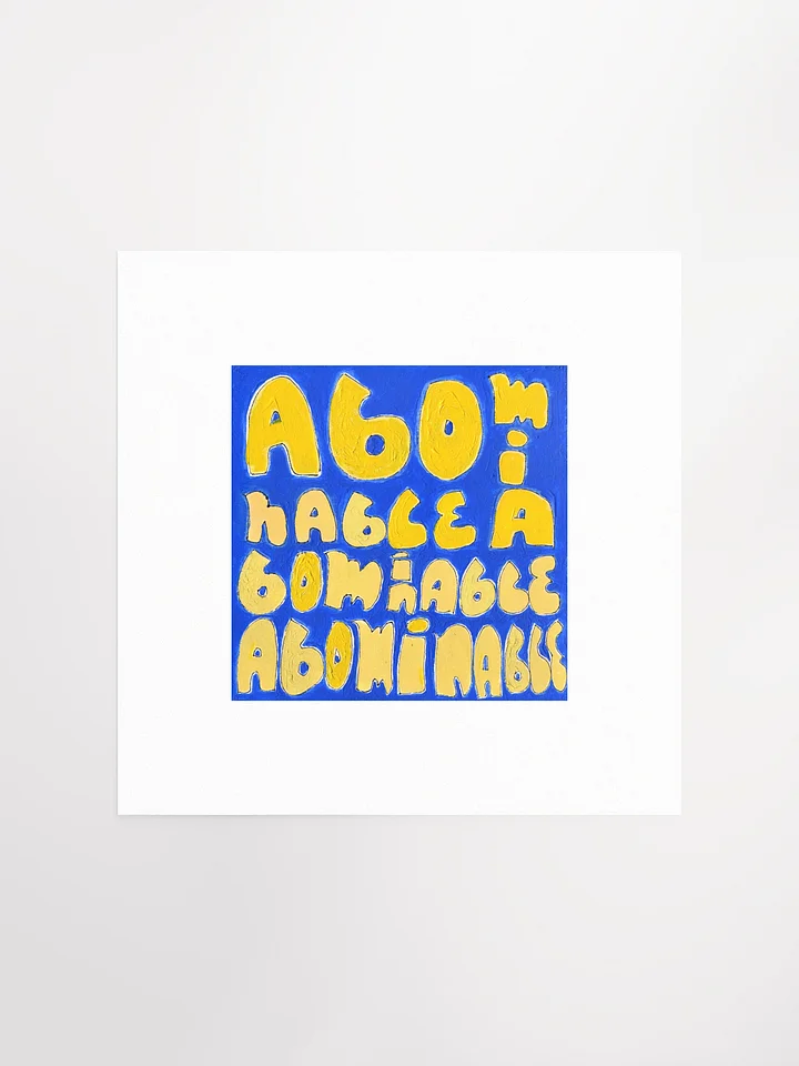 Abominable Print (2nd of 52) (2008) product image (2)