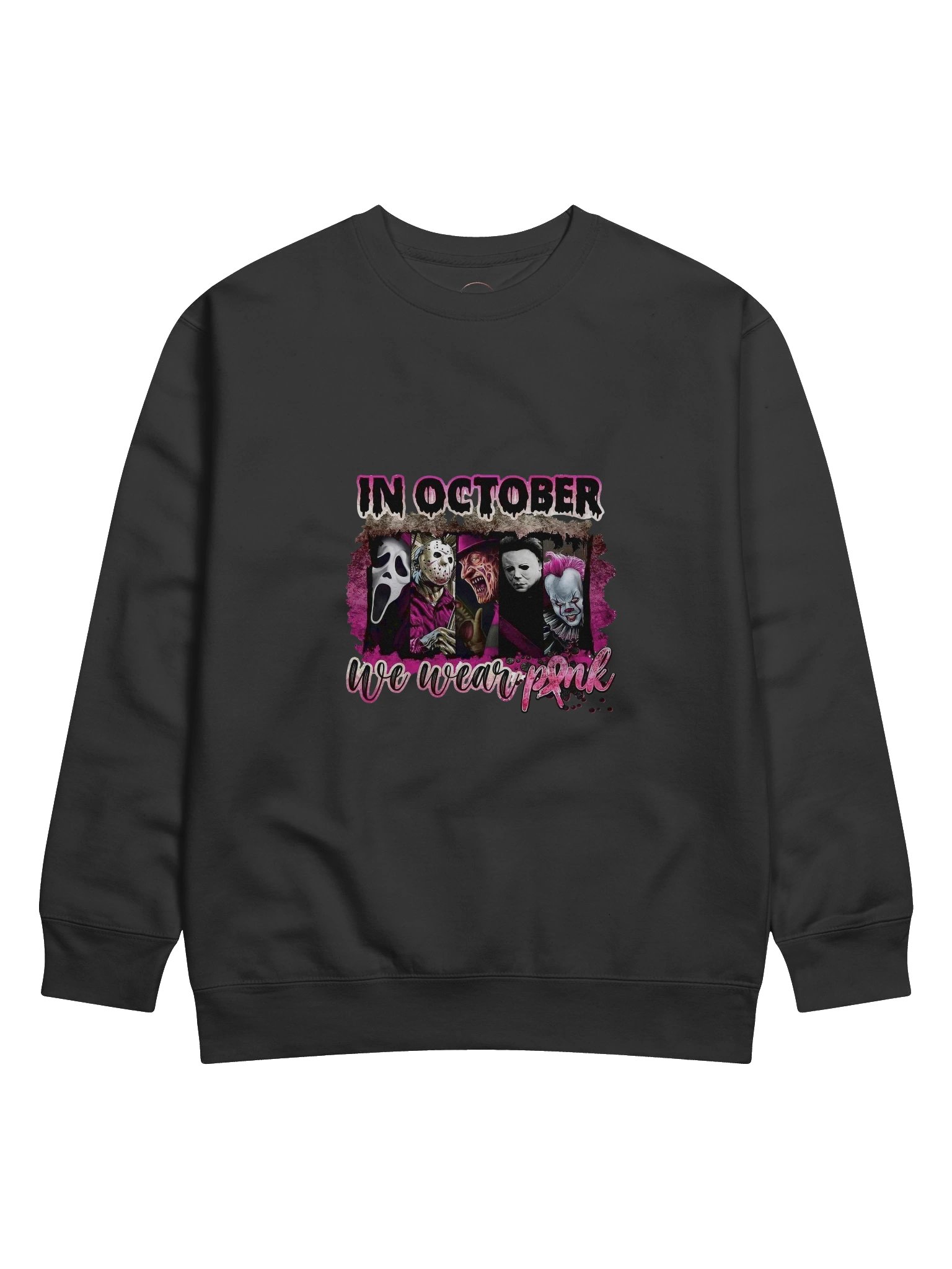 Horror Pink October Sweatshirt product image (3)