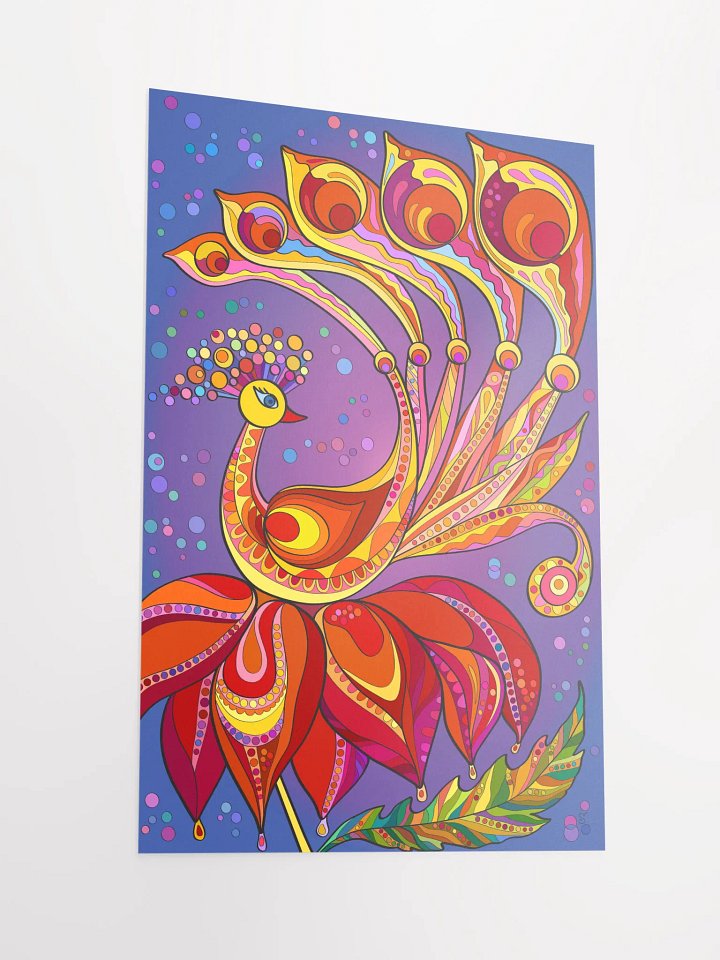 Vibrant Matte Poster Print - Happy Bird product image (2)