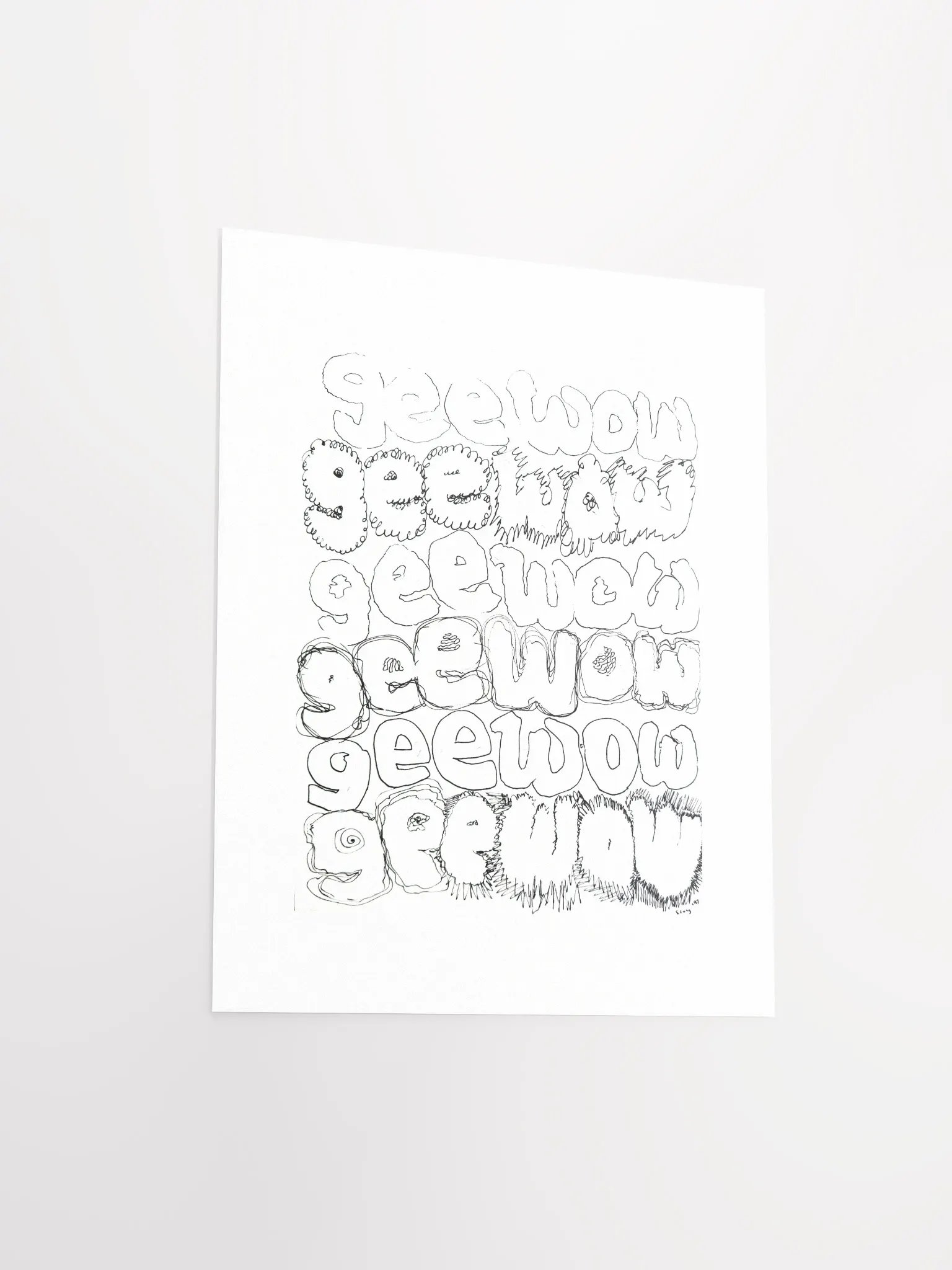 Gee Wow Print product image (4)