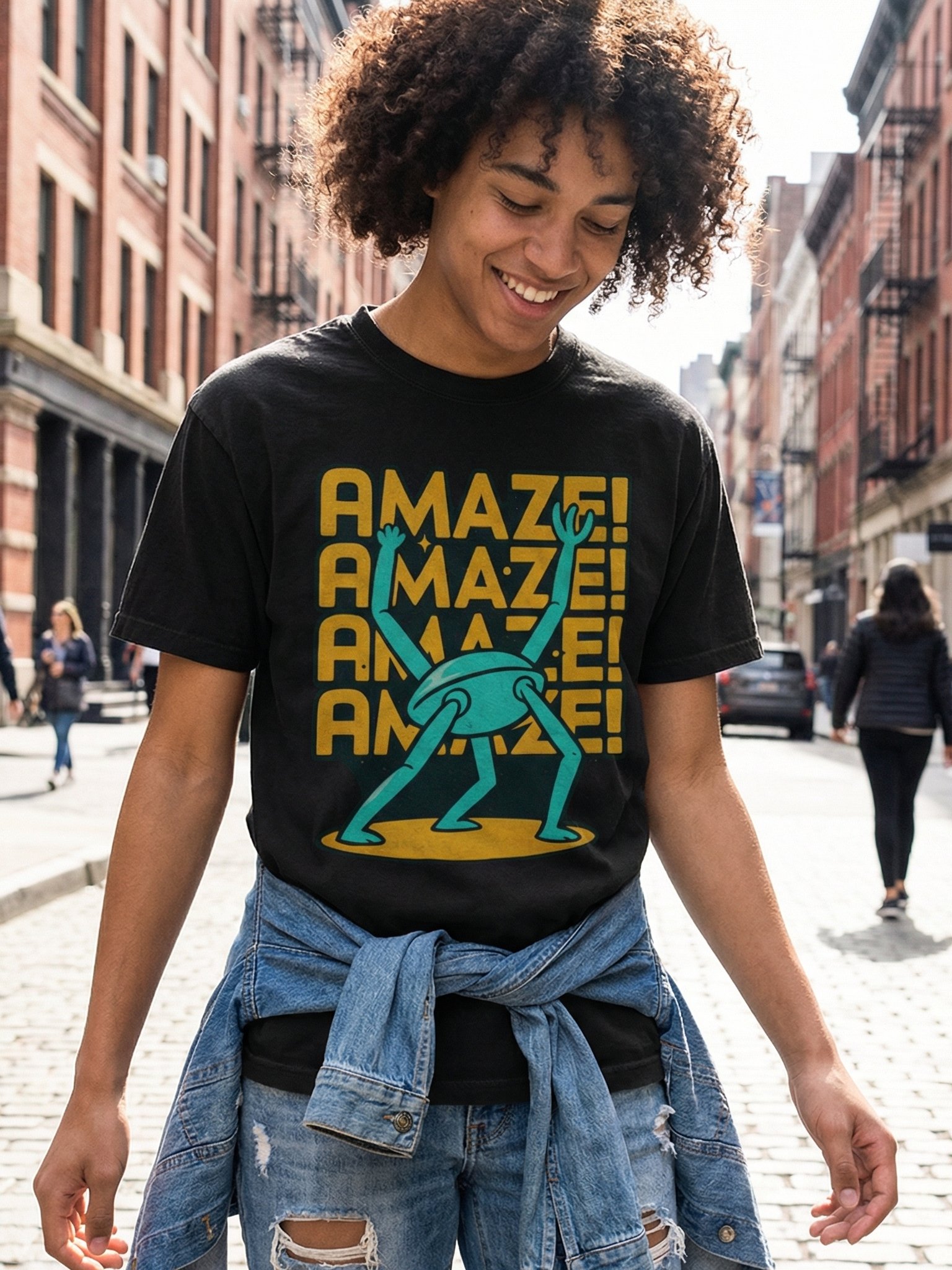 Comfort Colors® Amaze Amaze T-Shirt, Project Hail Mary Rocky T-Shirt, Funny Cartoon Alien Shirt, Sci-Fi Space Tee, Book Lover Gift, Nerd Gift product image (1)