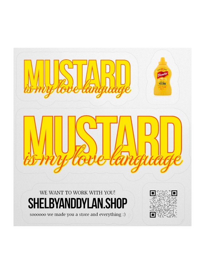 [MODIFIED] Mustard Sticker Set product image (2)