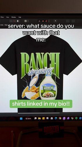t shirts available in my bio!! also this isn’t even ironic I just genuinely love ranch this much. also not sponsored but @hid...
