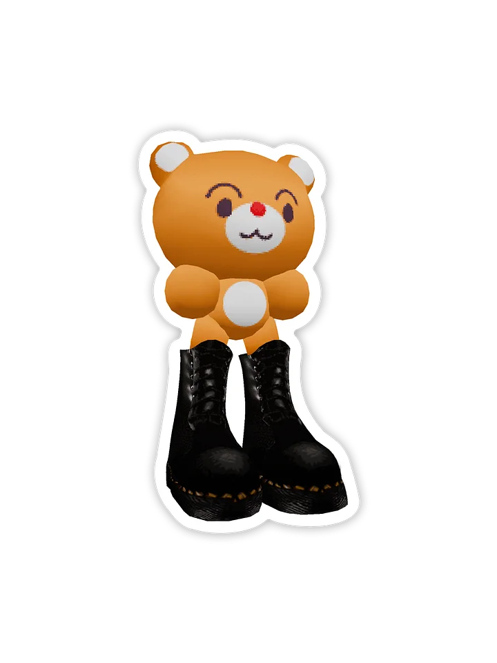 Bear in Combat Boots Sticker product image (2)