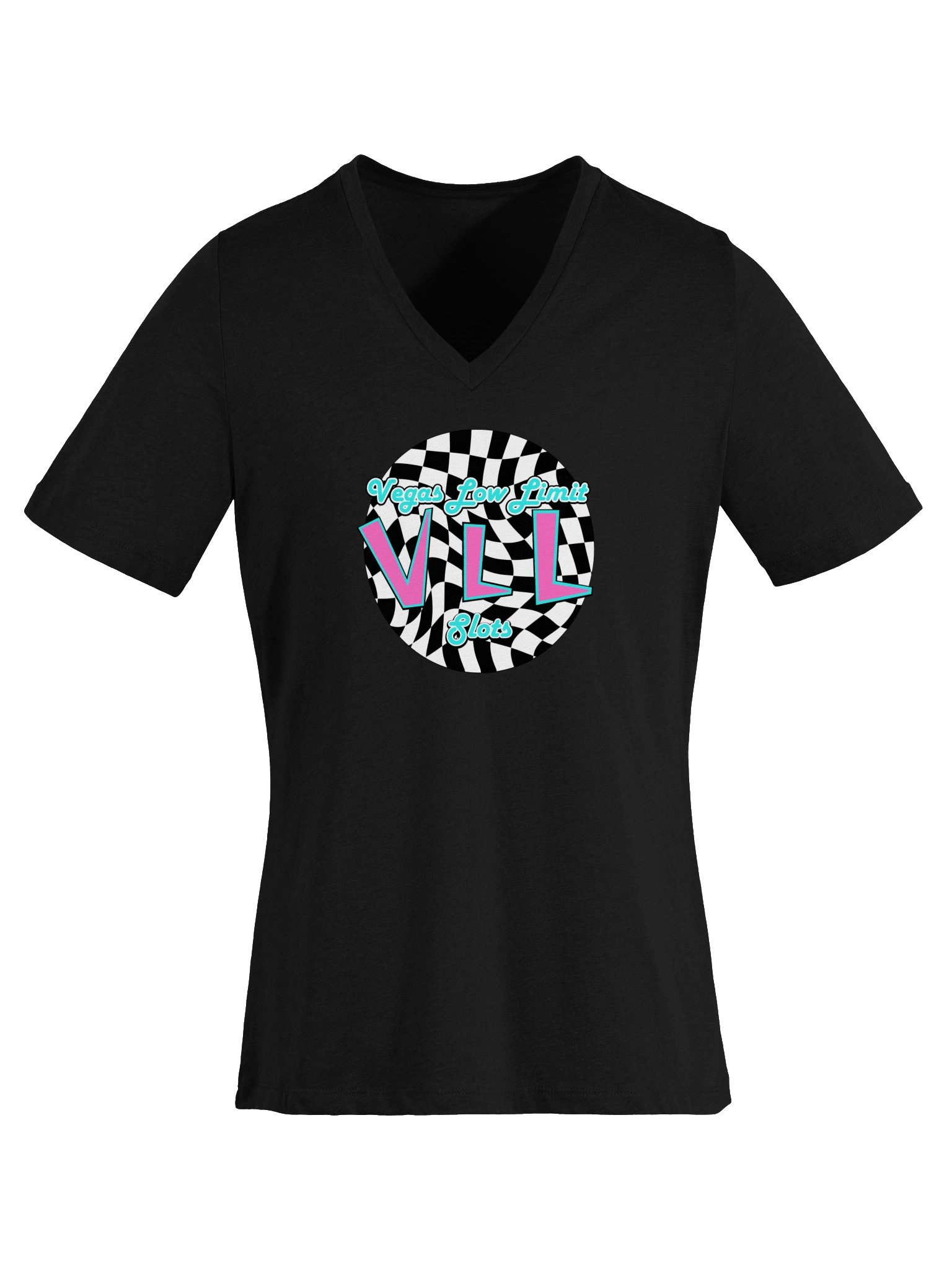 VLL Checkered Logo Ladies V-Neck product image (5)