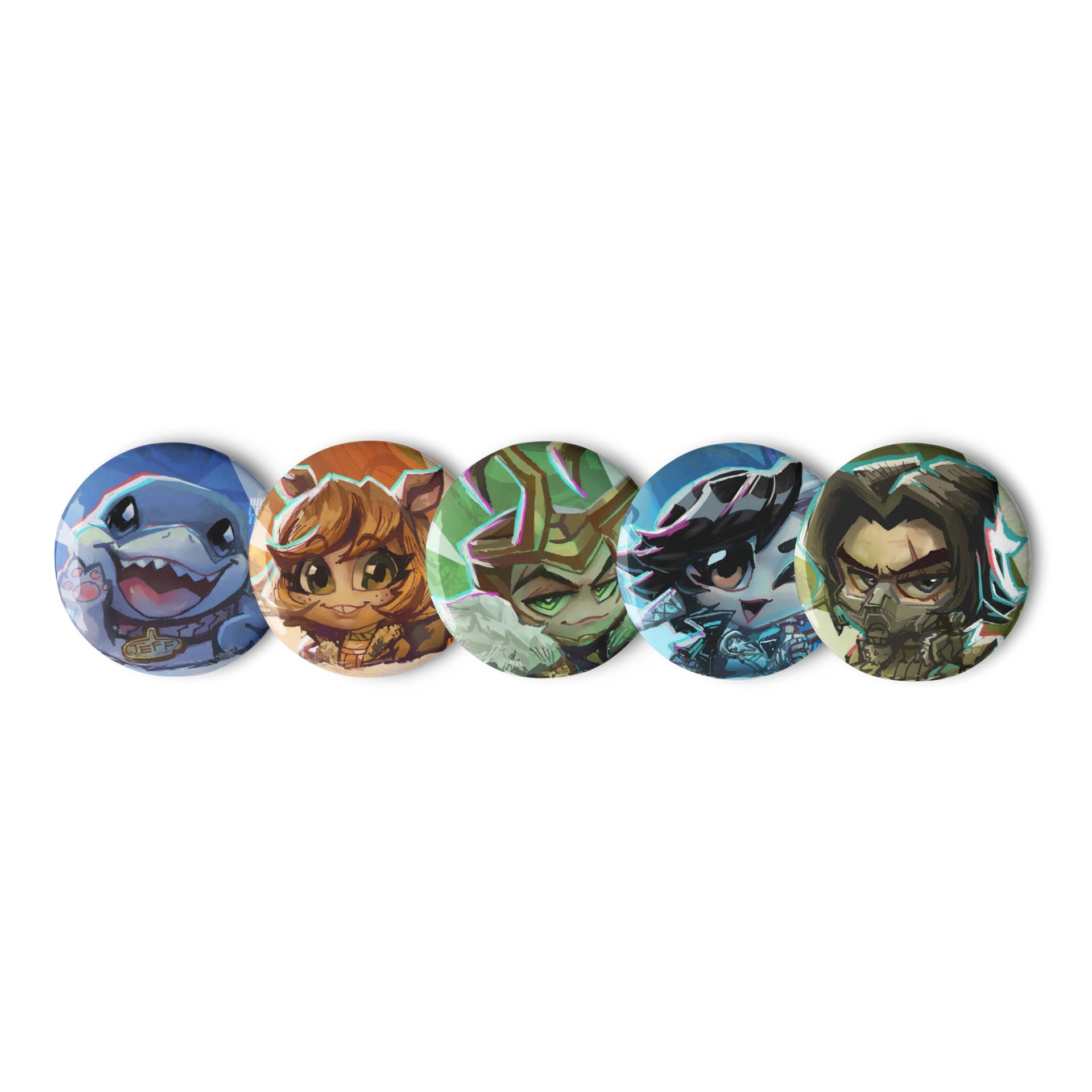 Chibi Rivals #2 Pin Button Collection product image (4)