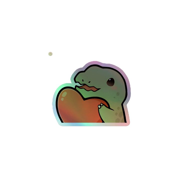 Heart Emote Holographic Sticker product image (1)