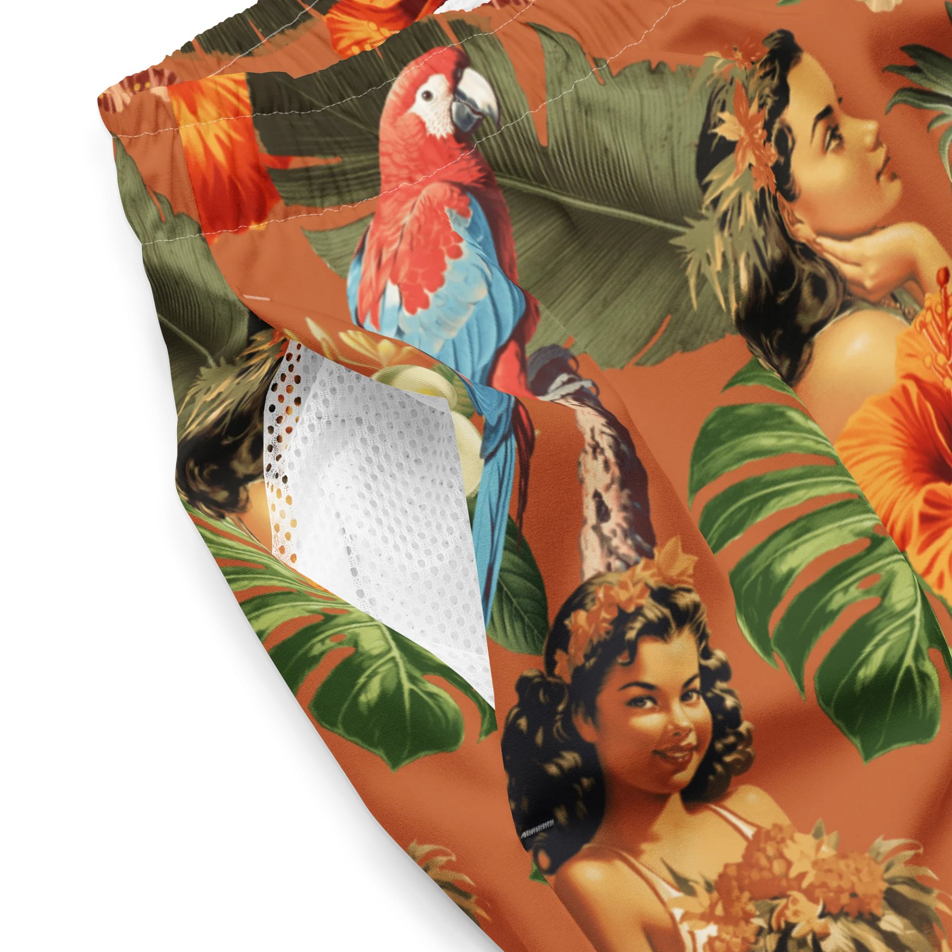 Vintage Aloha Tropical Swim Trunks product image (5)
