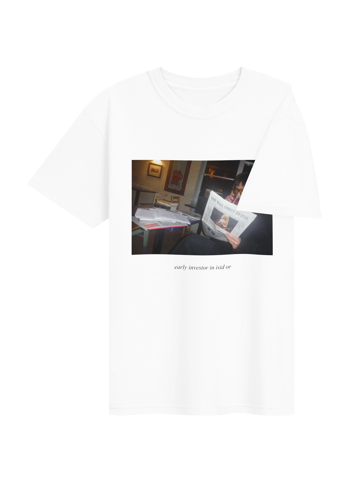 "Early Investor in isid or" T-Shirt [White] product image (4)