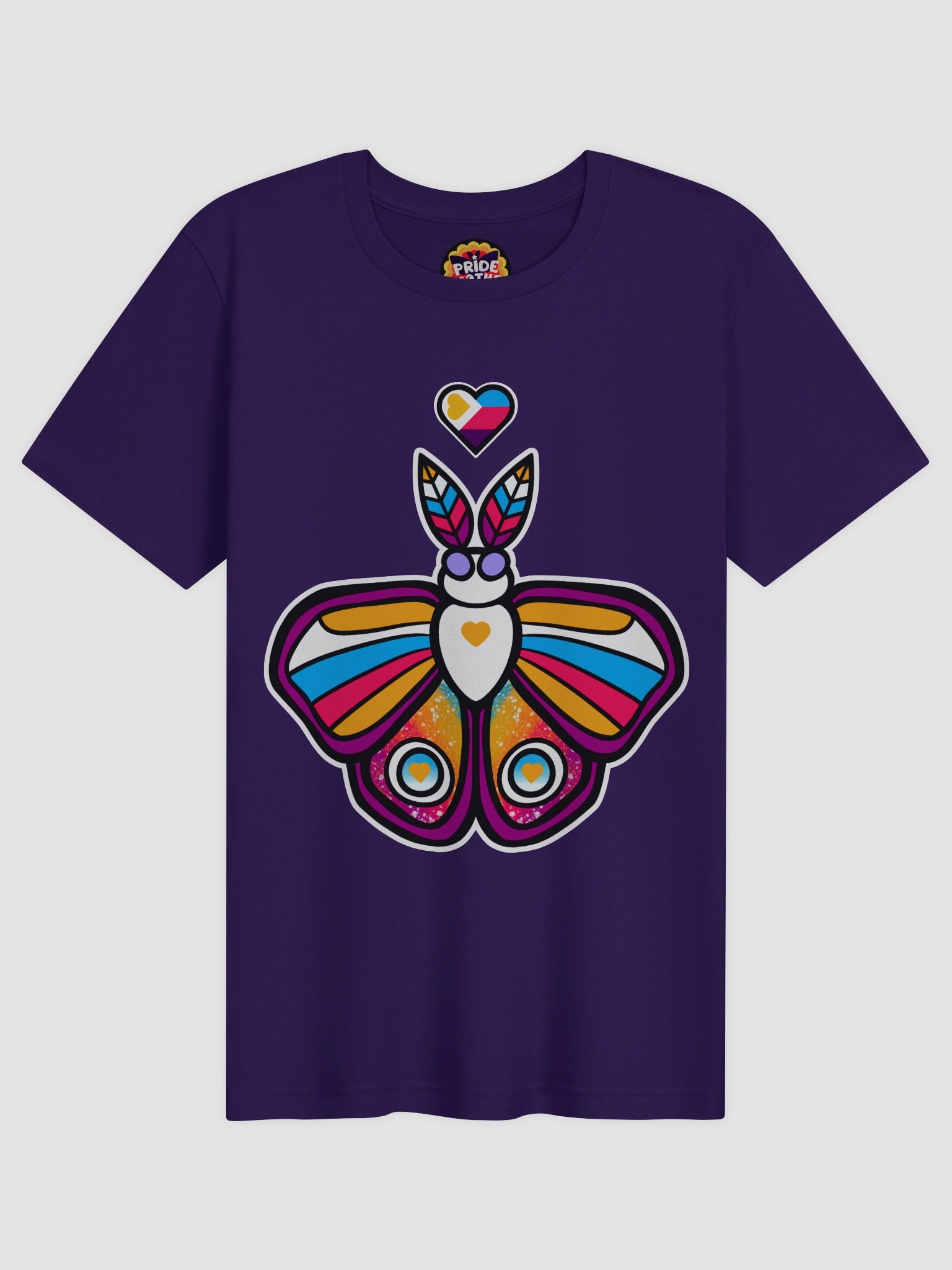 № 11 | POLYAMORY PRIDE MOTH | GRAPHIC TEE | T-SHIRT product image (1)