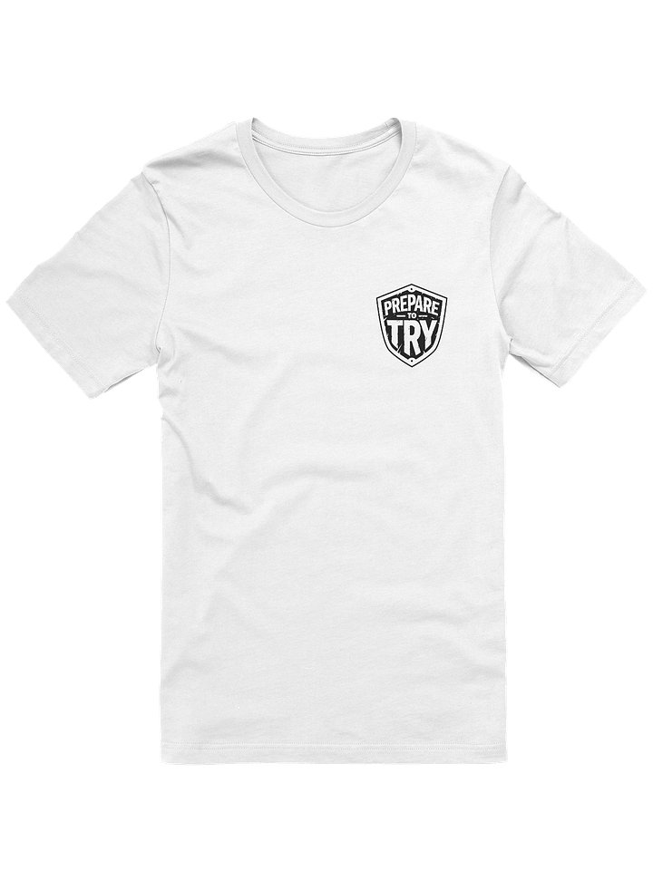Prepare To Try T-Shirt (Black Shield) product image (1)