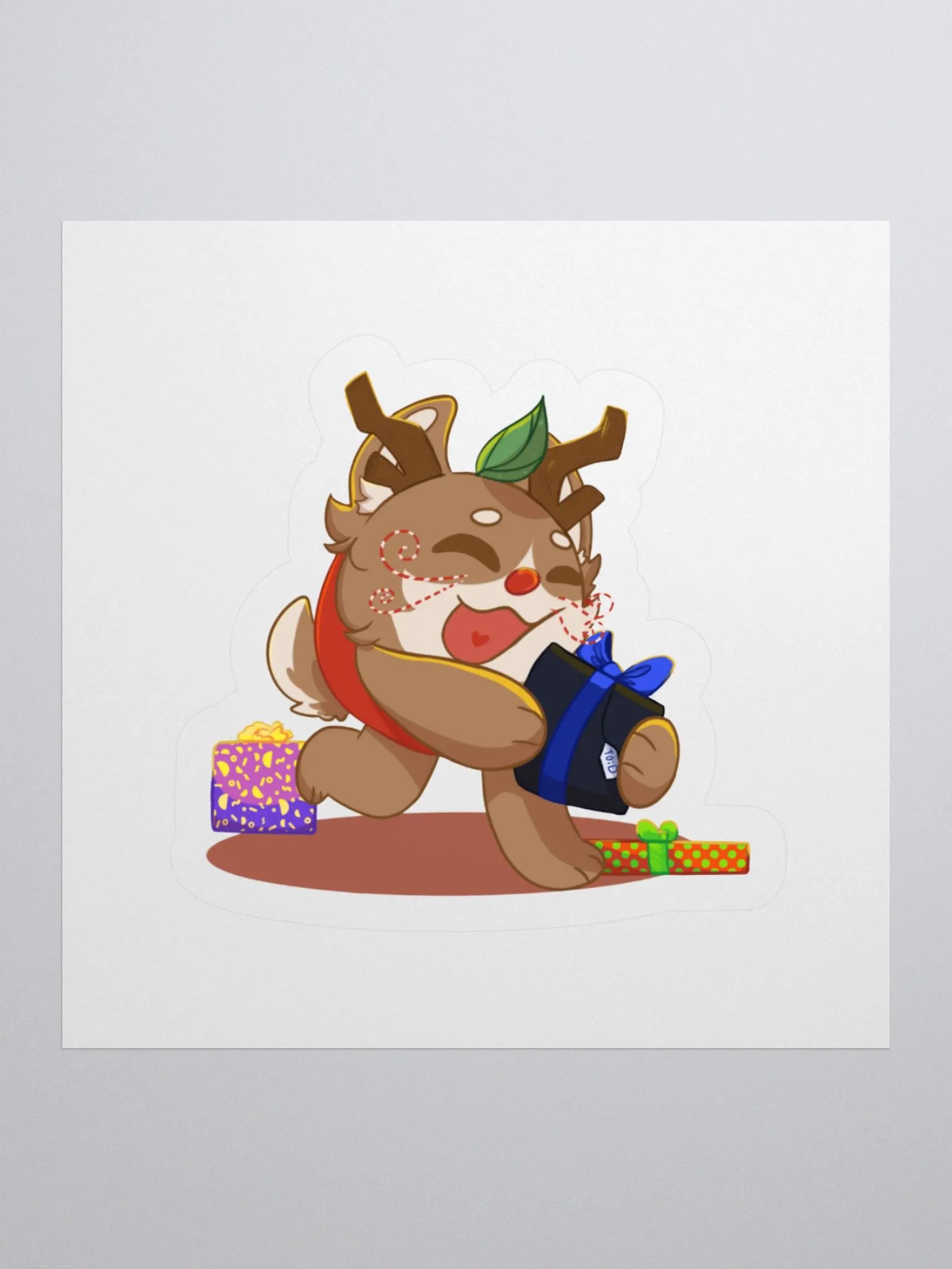 Winter AppleCat Sticker product image (1)