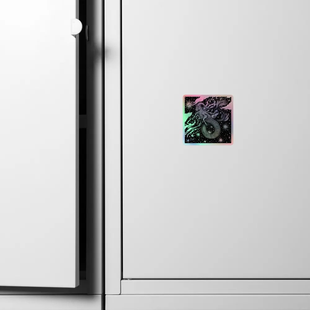 Capricorn Zodiac, Holographic Sticker Sheet product image (4)