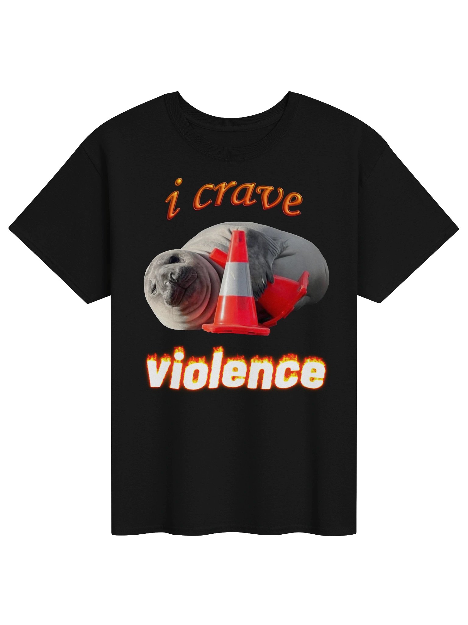 Neil The Seal - I Crave Violence T-shirt product image (1)