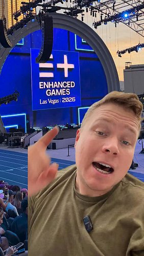 We had a BLAST in Vegas for the Enhanced Games. Now I’m at the gym pretending I’m breaking world records with every rep. 
#En...