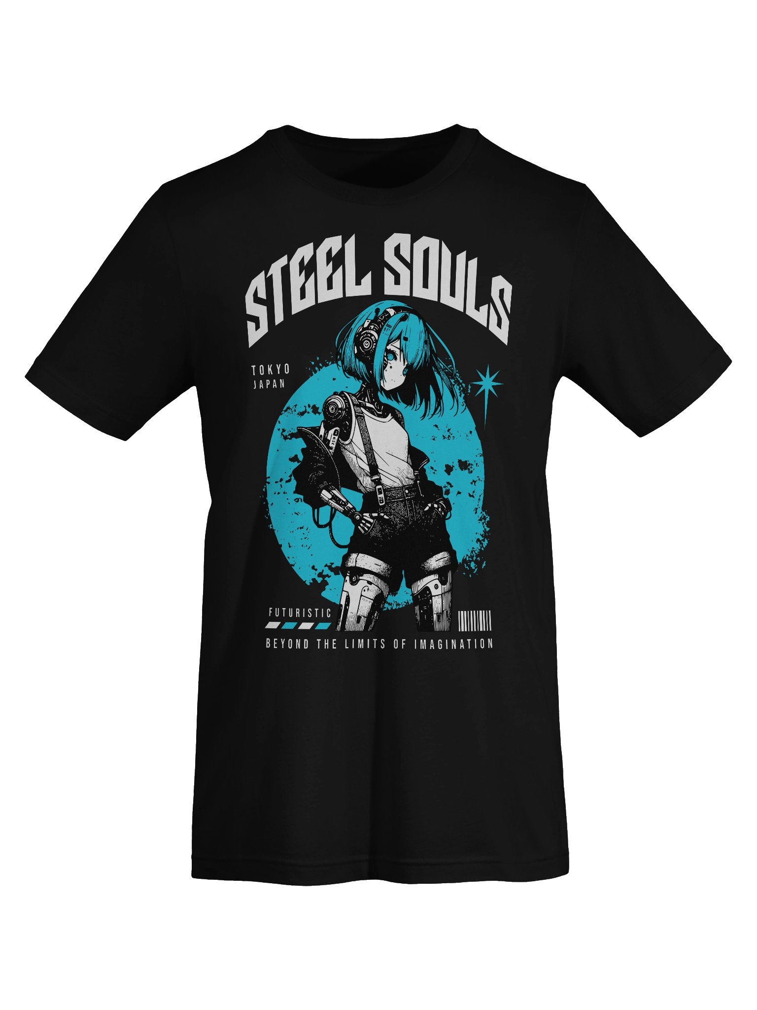 Trendy Anime Girl Cyborg Aesthetic T-Shirt for Manga Fans product image (56)