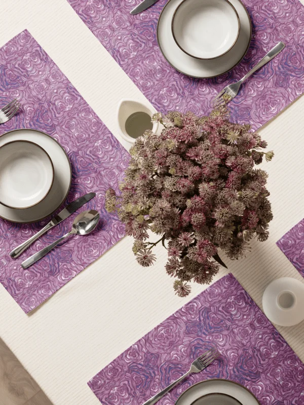 Cabbage Whorl – Water-Resistant Placemat Set product image (1)