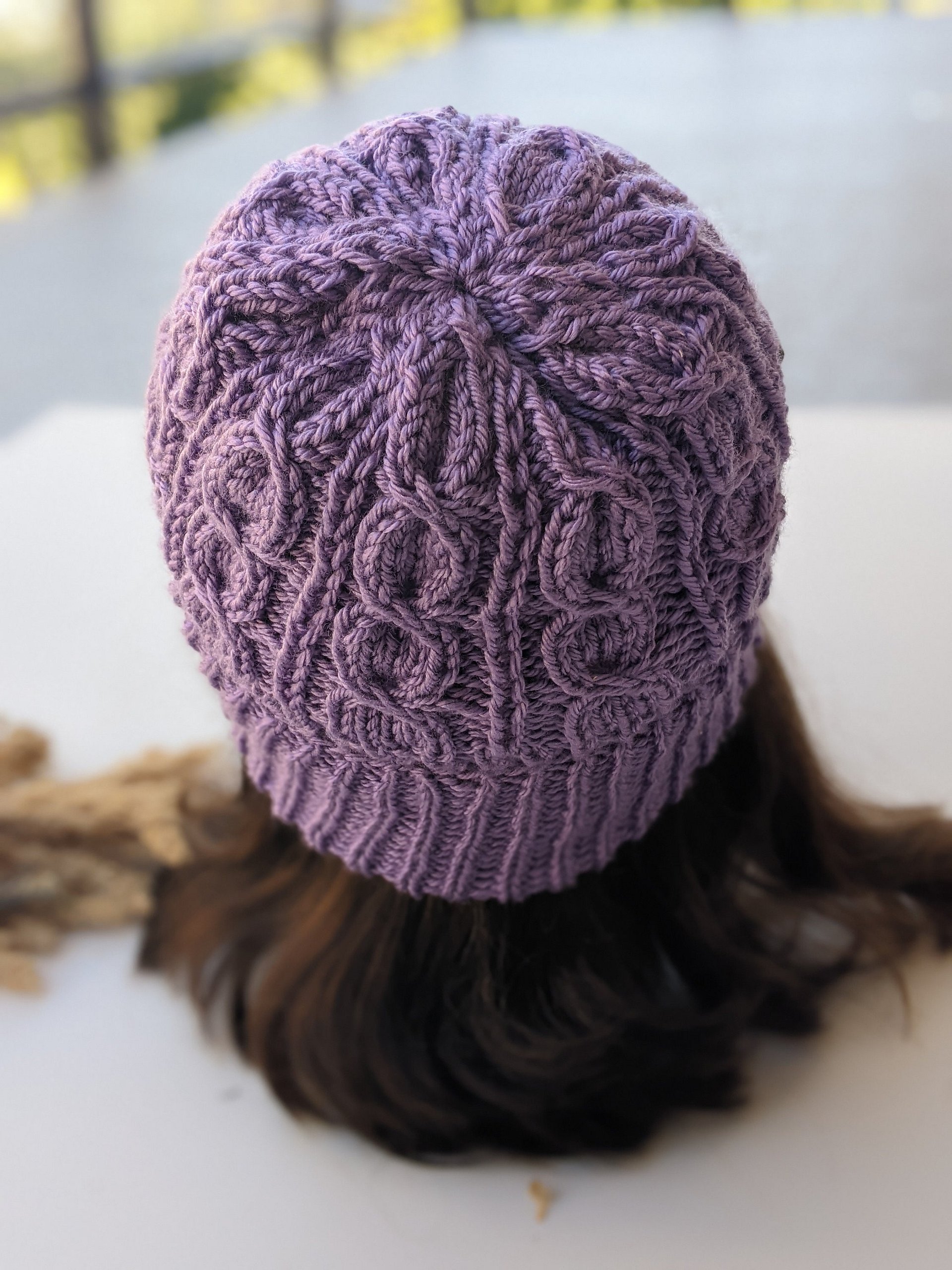Viola Cable Hat Knitting Pattern product image (8)