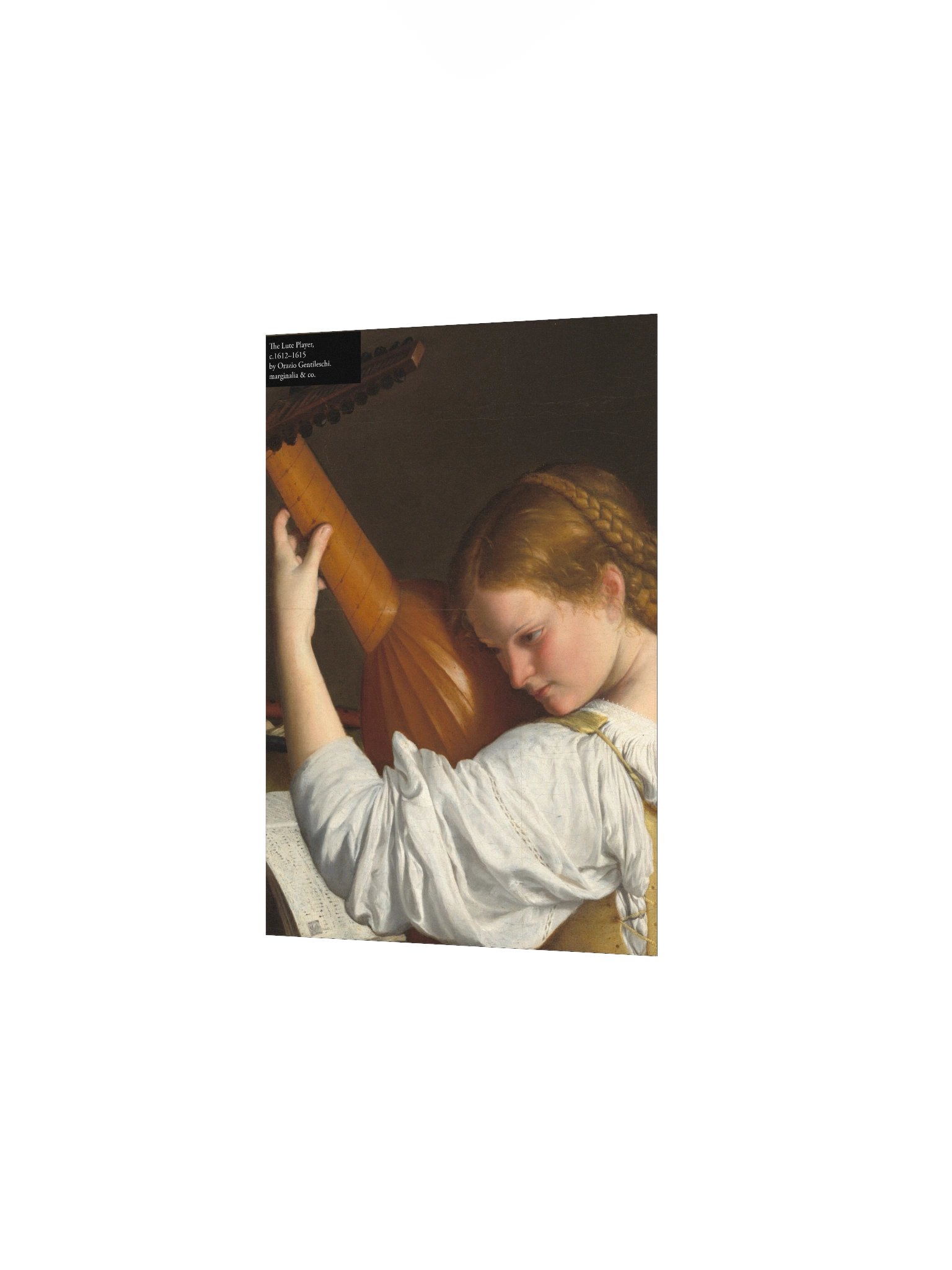 The Lute Player c. 1612 - 20 by Orazio Gentileschi 2 product image (2)