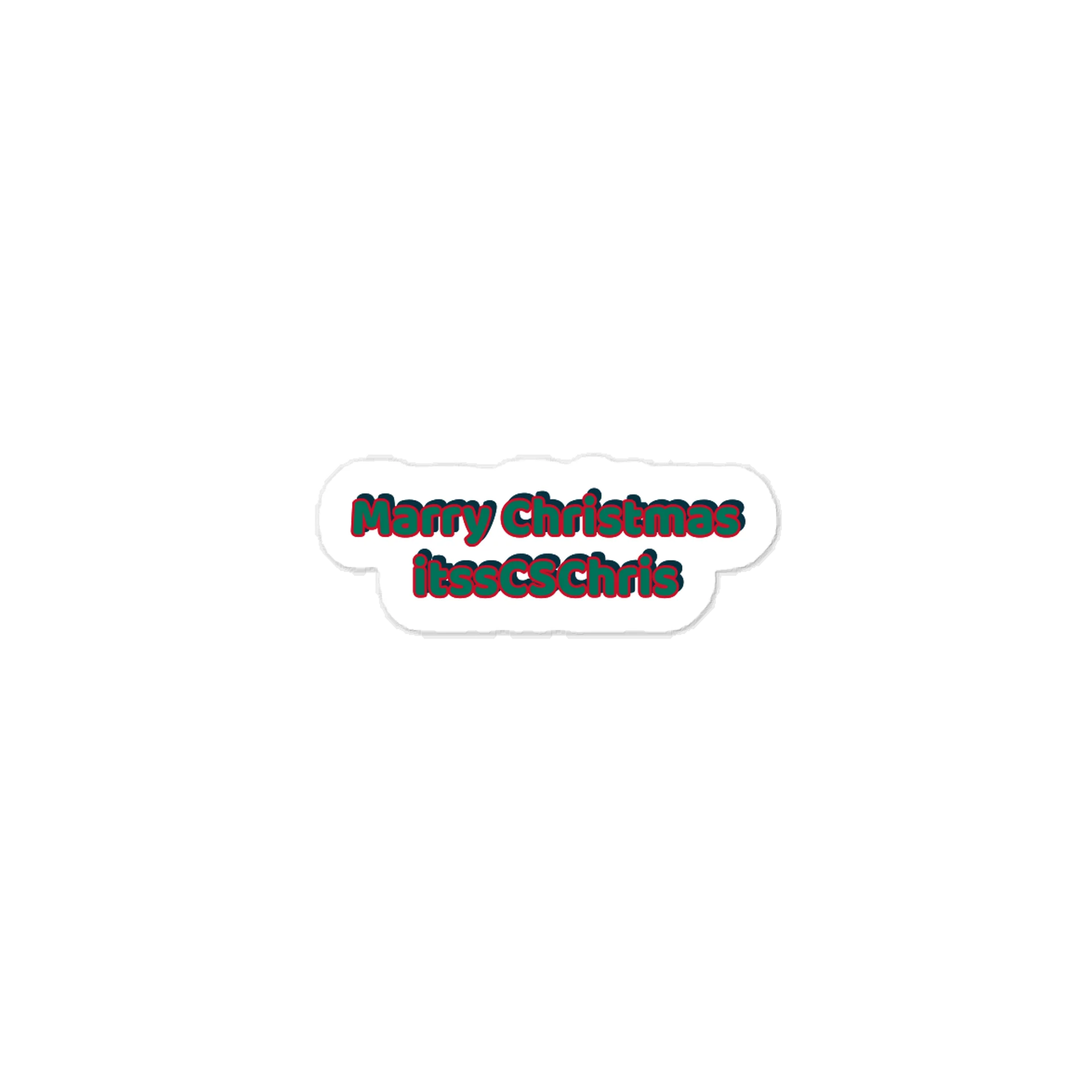 Merry Christmas, itssCSChris Sticker product image (1)