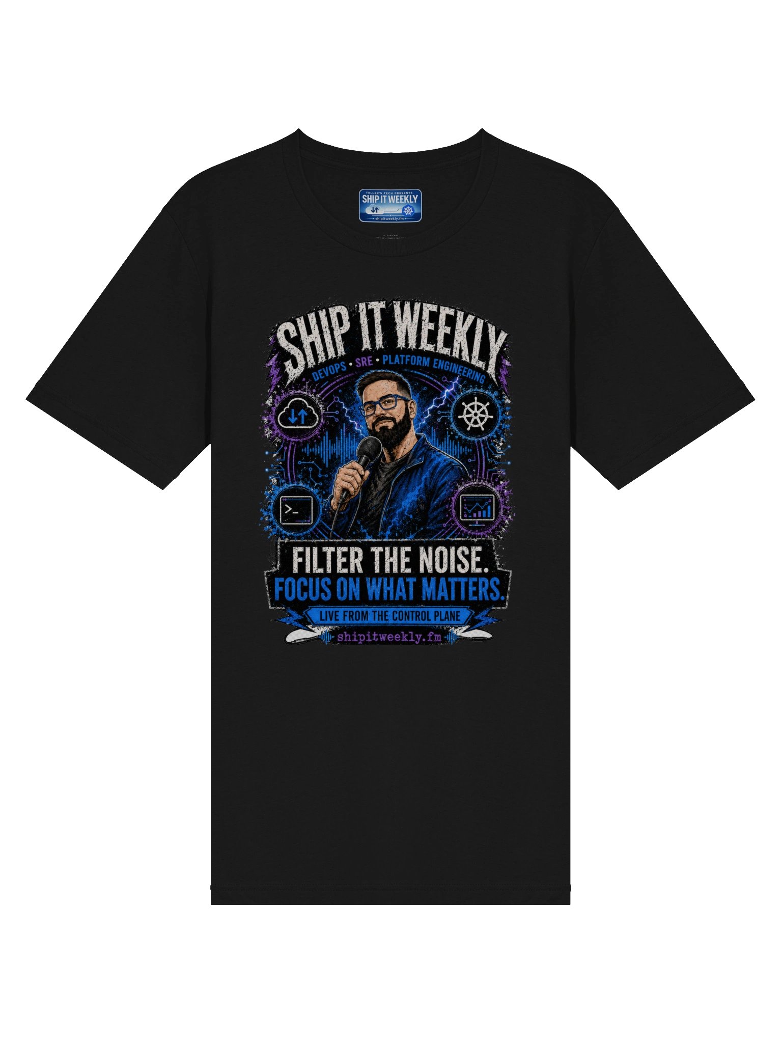 Ship It Weekly: Filter the Noise | Ship It Weekly DevOps Tee product image (18)