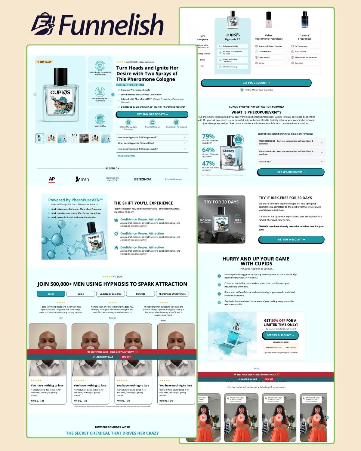 Cupids Fragrances Funnel | Funnelish Template product image (1)