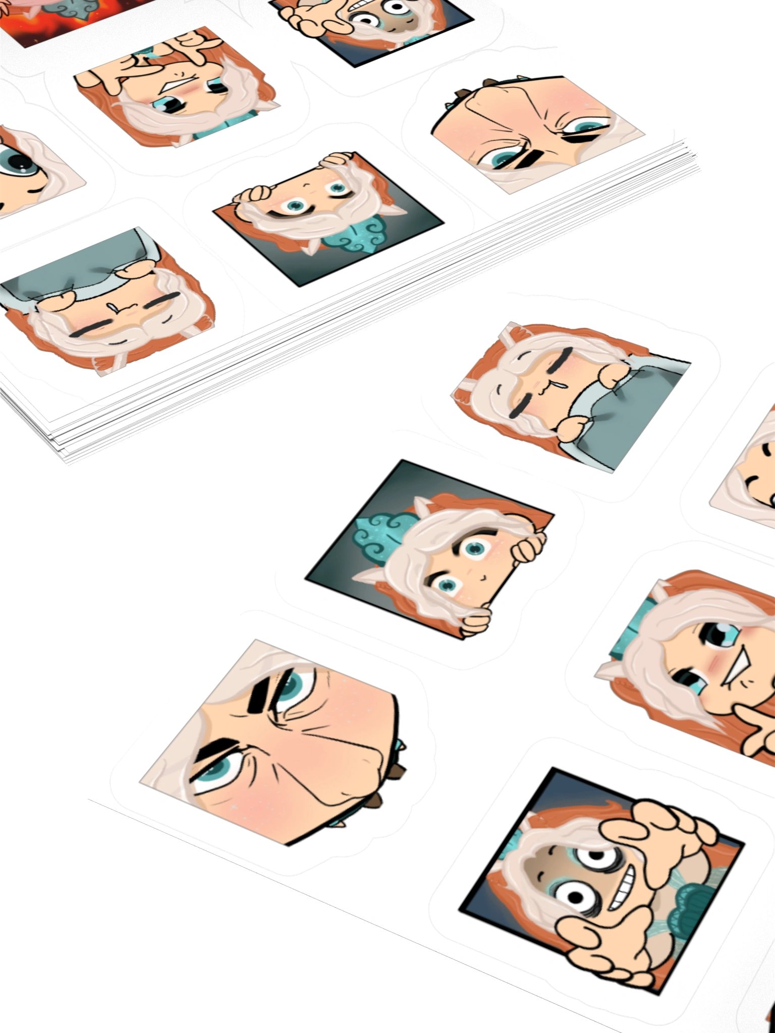 Zeda Emote Sticker Sheet product image (11)