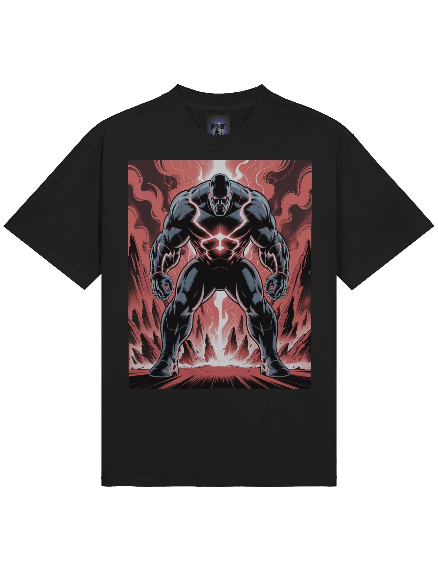 Apokolips Tyrant: Darkseid Oversized Faded T-Shirt product image (5)