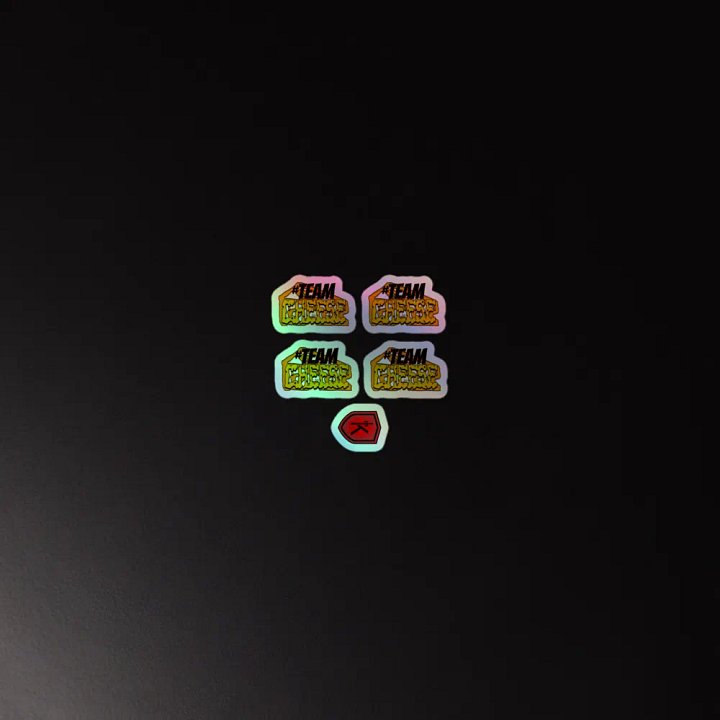 Four Team Cheese Blend Holographic Sticker Set product image (4)