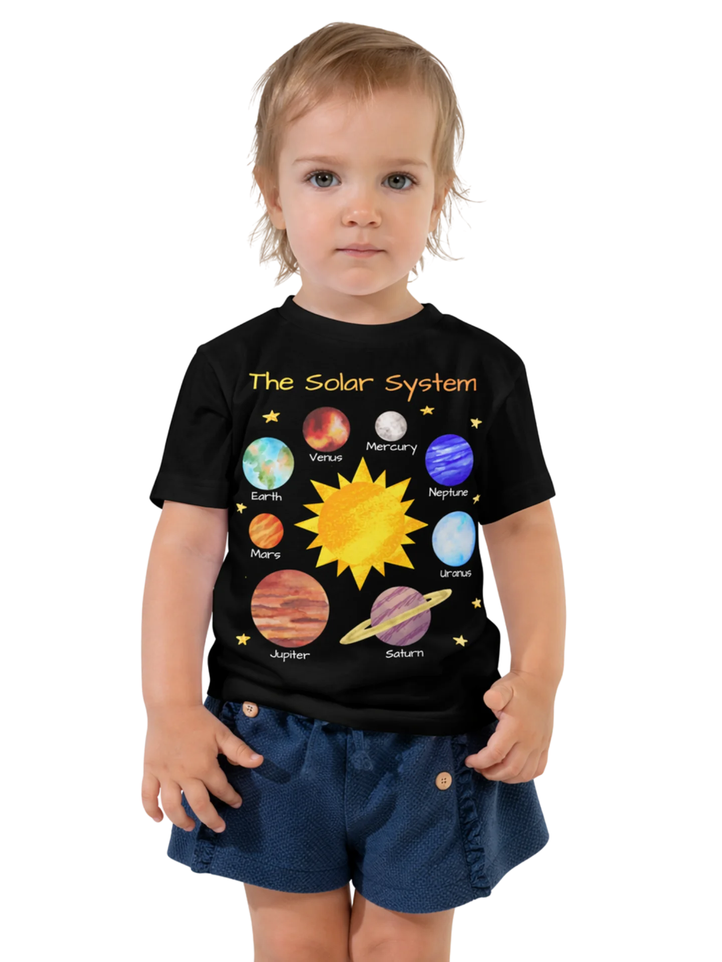 The Solar System - Science Toddler T-Shirt in Black product image (1)