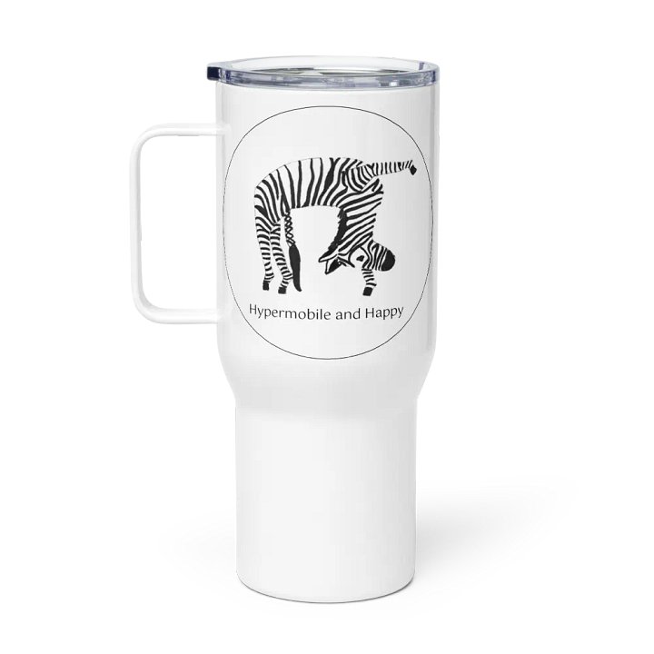 Bendy Zebra To-Go Mug With Handle product image (1)