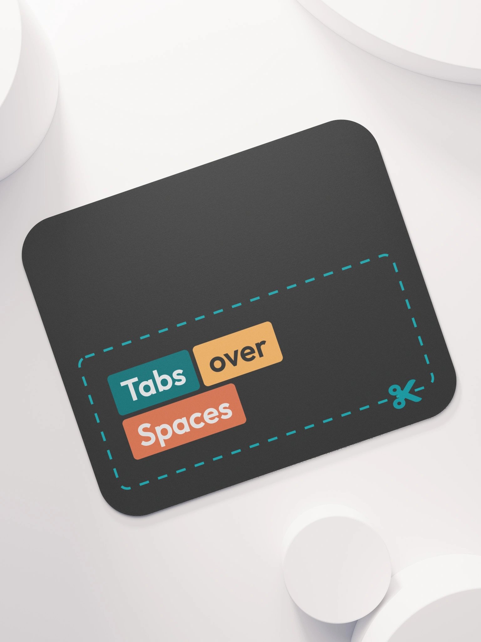 Tabs over spaces - Mouse Mat product image (1)