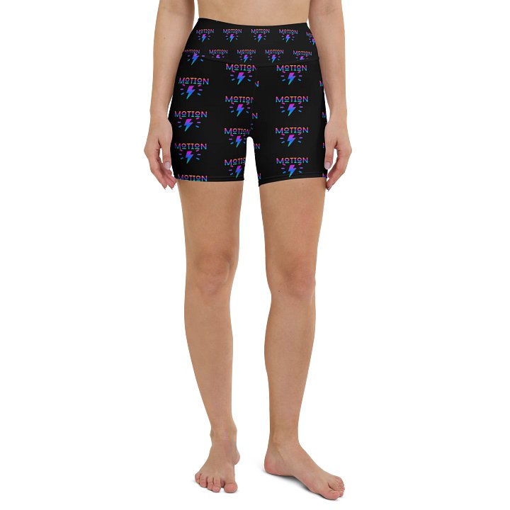 Pink Lemonade Motion All-Over Yoga Shorts product image (2)