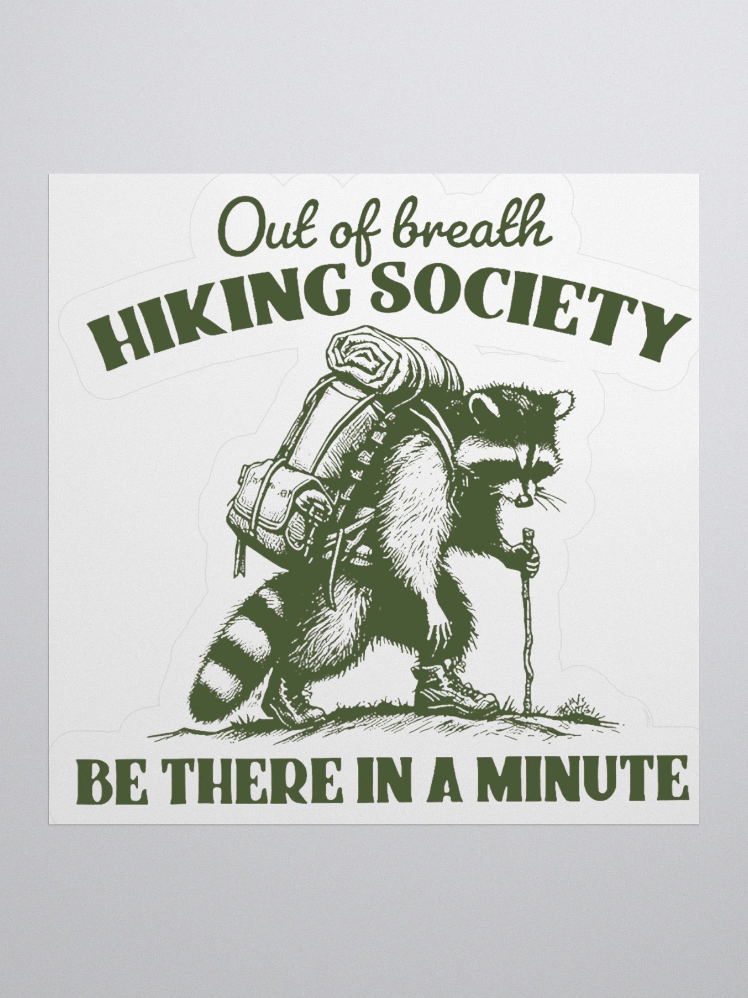 Out Of Breath Hiking Society Sticker product image (1)