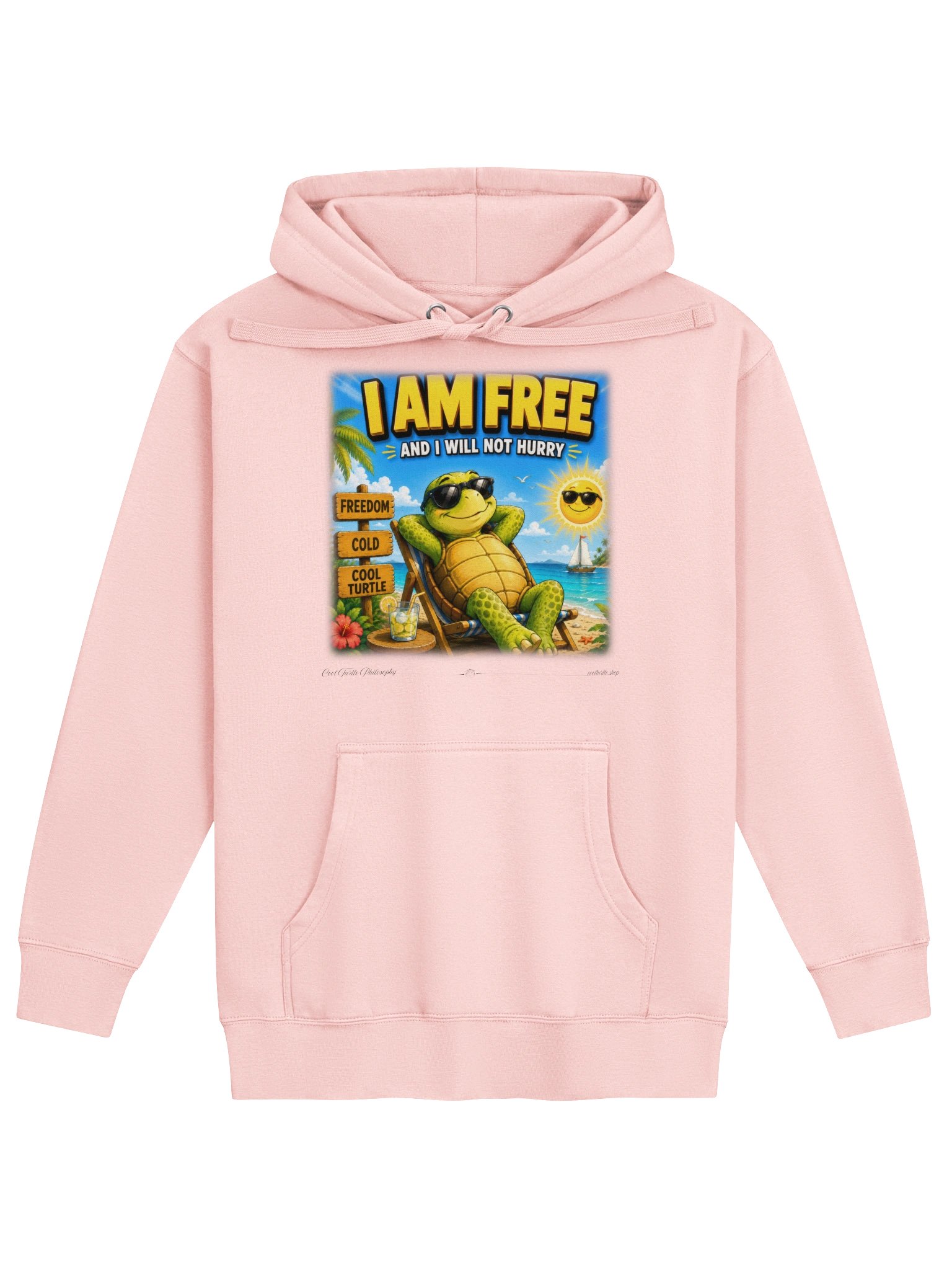 I Am Free Cool Turtle Hoodie product image (1)