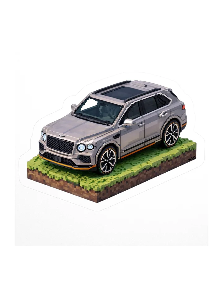 Grey Bentley Bentayga Speed Sticker (Pixel, Retro, Minecraft) product image (2)